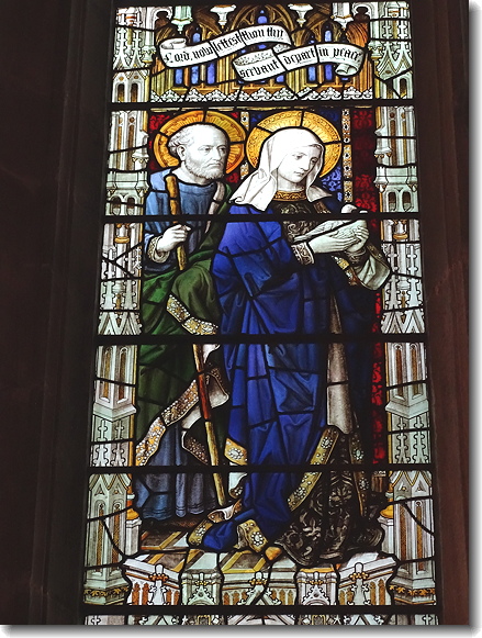 Joseph, Mary,
        Doves